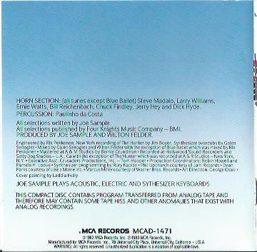 Joe Sample : The Hunter (CD, Album, RE)