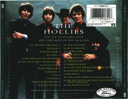 The Hollies : The Air That I Breathe - The Very Best Of The Hollies (CD, Comp, RE)