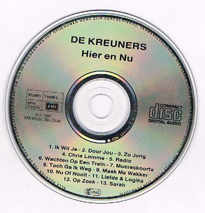 De Kreuners : Hier En Nu (CD, Album)