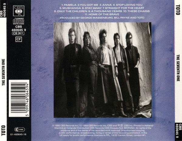 Toto : The Seventh One (CD, Album, Pic)