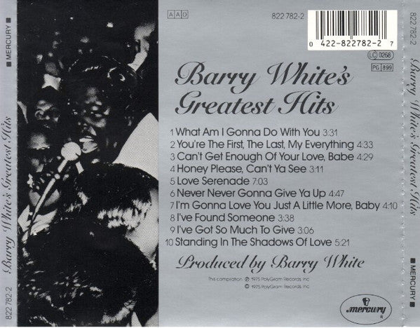 Barry White : Barry White's Greatest Hits (CD, Comp)