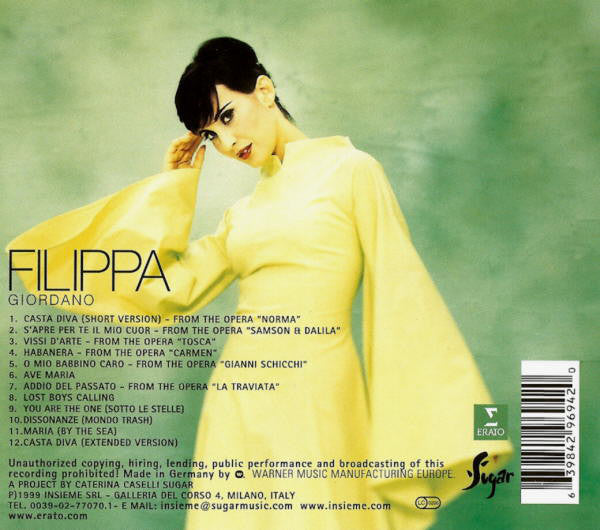 Filippa Giordano : Filippa Giordano (CD, Album)