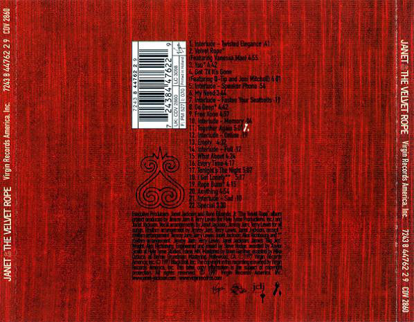 Janet Jackson : The Velvet Rope (CD, Album)