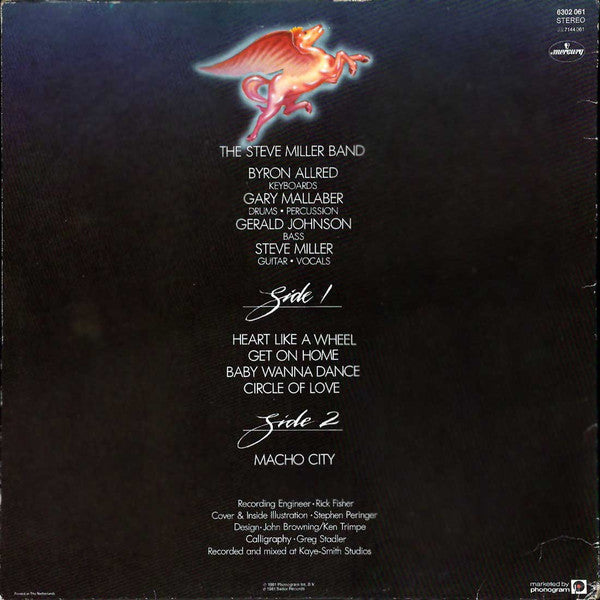 Steve Miller Band : Circle Of Love (LP, Album)