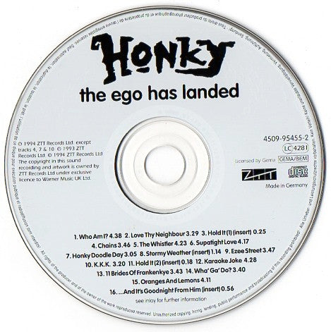 Honky : The Ego Has Landed (CD, Album)