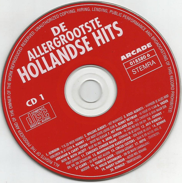 Various : De Allergrootste Hollandse Hits (2xCD, Comp)