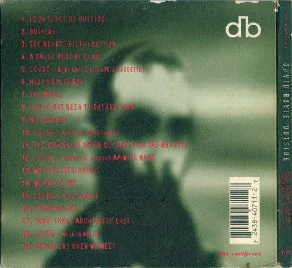 David Bowie : 1. Outside (The Nathan Adler Diaries: A Hyper Cycle) (CD, Album, Dig)