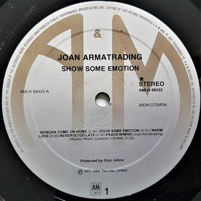 Joan Armatrading : Show Some Emotion (LP, Album)