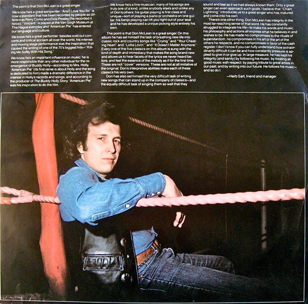 Don McLean : Chain Lightning (LP, Album)