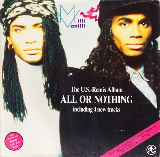 Milli Vanilli : All Or Nothing - The U.S. Remix Album (LP, Album, Gat)