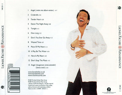 Lionel Richie : Renaissance (HDCD, Album)