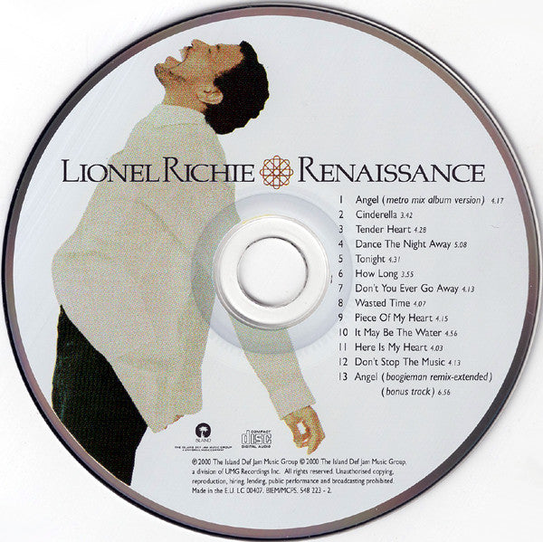 Lionel Richie : Renaissance (HDCD, Album)