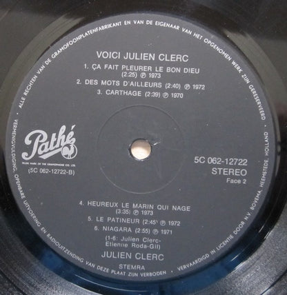 Julien Clerc : Voici Julien Clerc (LP, Comp)