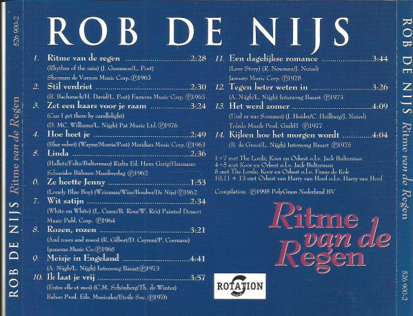 Rob de Nijs : Ritme Van De Regen (CD, Comp)