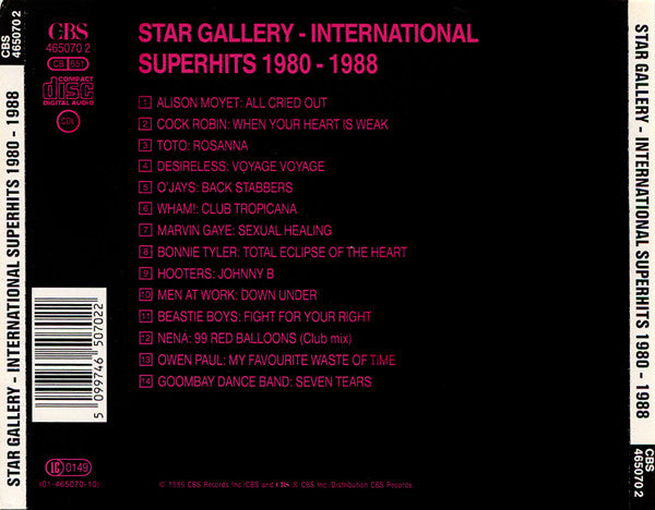 Various : Star Gallery - International Superhits 1980-1988 (CD, Comp)