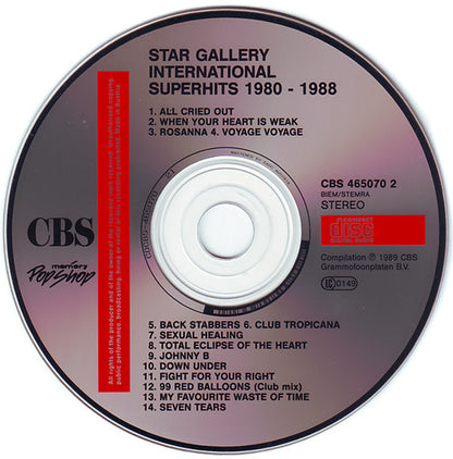 Various : Star Gallery - International Superhits 1980-1988 (CD, Comp)