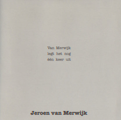 Jeroen van Merwijk : Van Merwijk Legt Het Nog Één Keer Uit (CD, Album)