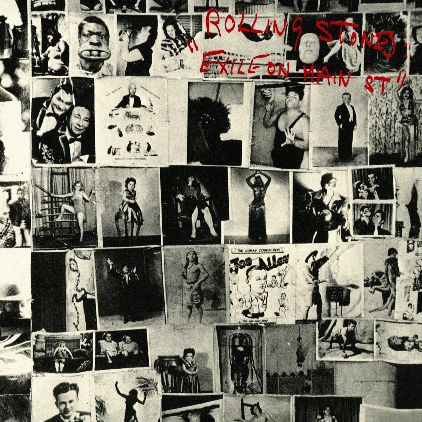 Metaalprint album cover -  Exile on main street -  The Rolling Stones