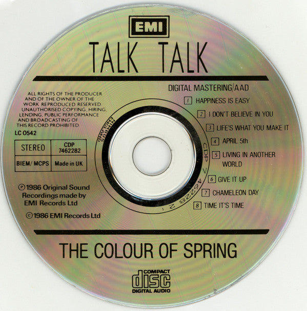 Talk Talk : The Colour Of Spring (CD, Album)