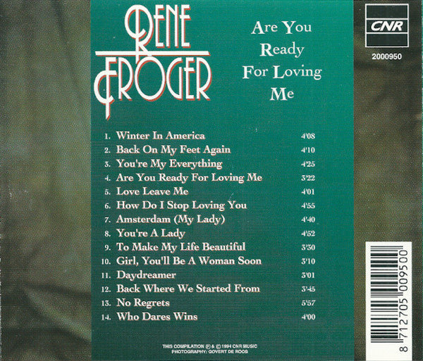 René Froger : Are You Ready For Loving Me (CD, Comp)