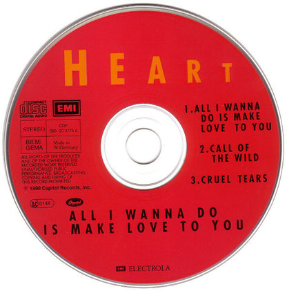 Heart : All I Wanna Do Is Make Love To You (CD, Maxi)