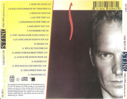 Sting : Fields Of Gold: The Best Of Sting 1984 - 1994 (CD, Comp)