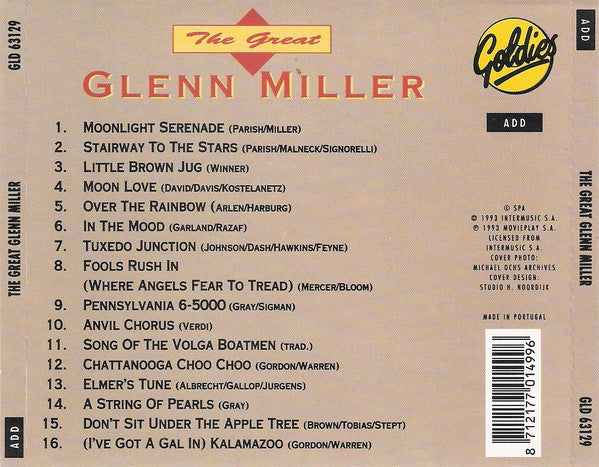 Glenn Miller : The Great Glenn Miller (CD, Comp)