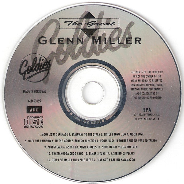 Glenn Miller : The Great Glenn Miller (CD, Comp)