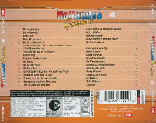 Various : Hollandse Gouwe - 4 (CD, Comp)