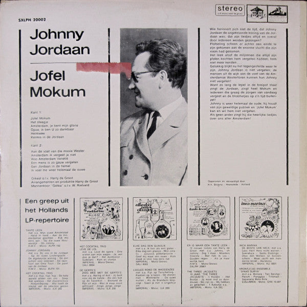 Johnny Jordaan : Jofel Mokum (LP, Album)