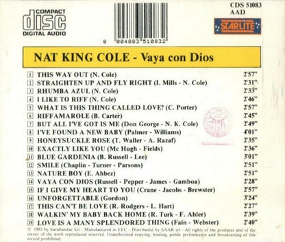 Nat King Cole : Vaya Con Dios (CD, Comp)