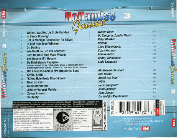 Various : Hollandse Gouwe - 3 (CD, Comp)