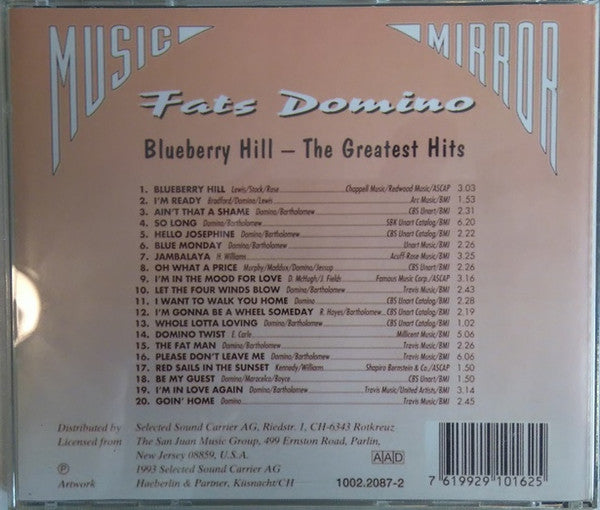 Fats Domino : Blueberry Hill - The Greatest Hits (CD, Comp)