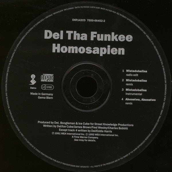 Del Tha Funkee Homosapien : Mistadobalina (CD, Single)