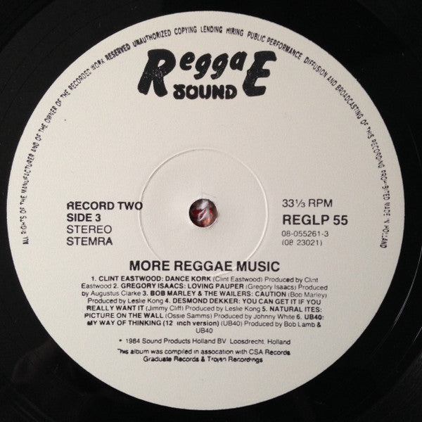 Various : More Reggae Music (2xLP, Comp, Club)