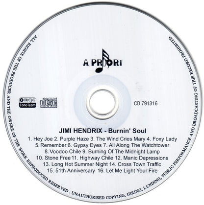 Jimi Hendrix : Burnin' Soul (CD, Comp)