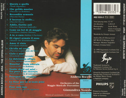 Andrea Bocelli : Aria - The Opera Album (CD, Album)