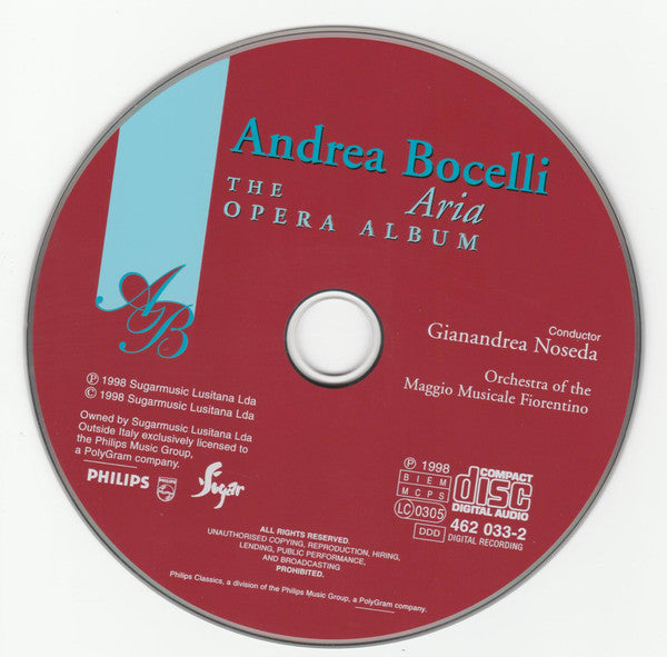 Andrea Bocelli : Aria - The Opera Album (CD, Album)