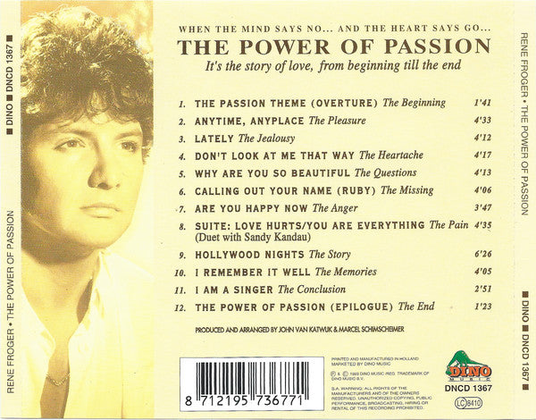 Rene Froger* : The Power Of Passion (CD, Album)