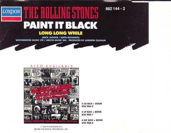 The Rolling Stones : Paint It Black (CD, Single, Mono, RE, Cle)