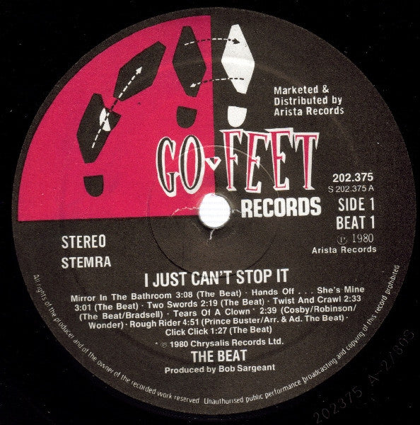 The Beat (2) : I Just Can't Stop It (LP, Album)