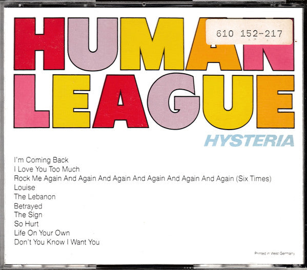 The Human League : Hysteria (CD, Album)