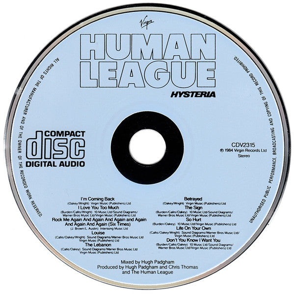 The Human League : Hysteria (CD, Album)