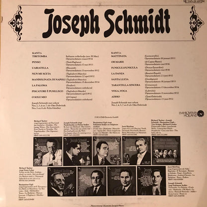 Joseph Schmidt : Joseph Schmidt Zingt Italiaanse Liedjes (LP)