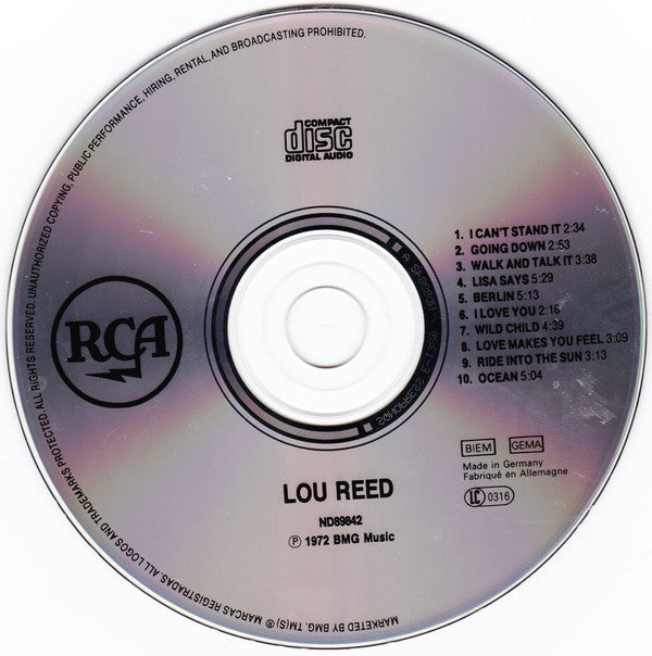 Lou Reed : Lou Reed (CD, Album, RE)