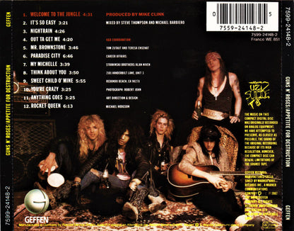 Guns N' Roses : Appetite For Destruction (CD, Album, RSA)