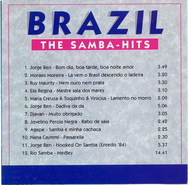 Various : Brazil - The Samba - Hits (CD, Comp)