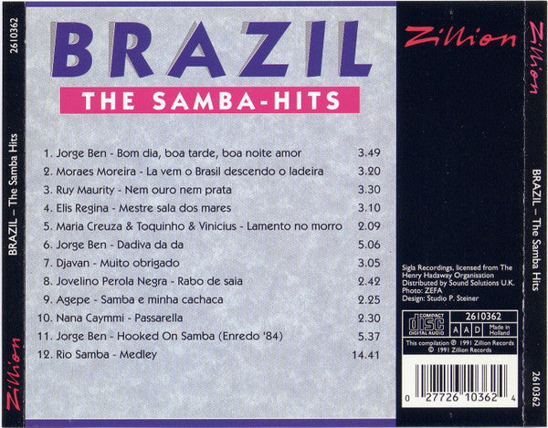 Various : Brazil - The Samba - Hits (CD, Comp)