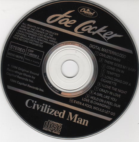 Joe Cocker : Civilized Man (CD, Album, RE, DAD)