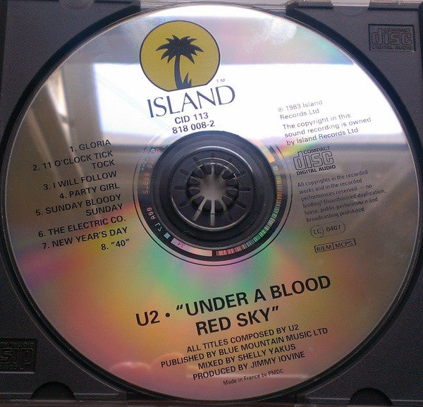 U2 : Live / Under A Blood Red Sky (CD, Album, RE)